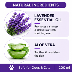 สเปรย์น้ำหอมสำหรับสัตว์เลี้ยง Paw Berry Safe Plastic กลิ่นลาเวนเดอร์หอมสดชื่น ติดทนนาน ใช้งานง่าย สะดวกสบาย สำหรับสุนัขและแมว ขายส่ง - Product Image 2