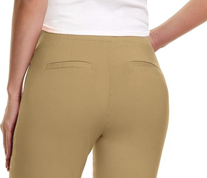 Pantalones de Vestir Casuales de Lona 100% Algodón para Mujer, Invierno 2026, Lavado Ácido, Corte Recto, Multibolsillos, Resistentes al Viento, Estilo Táctico - Product Image 2