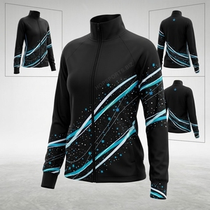Veste d'échauffement de cheerleading personnalisée avec logo et nom imprimés, en polyester et élasthanne, toute nouvelle, best-seller, sublimation - Product Image 1