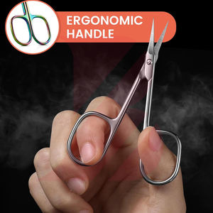 Ciseaux à cuticules professionnels en acier inoxydable avec pointe de précision aiguisée pour manucure, pédicure, soin des ongles et toilettage - Product Image 5