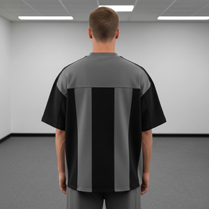 เสื้อยืดผู้ชายทรงโอเวอร์ไซส์ 2 สี คุณภาพสูง ผ้าฝ้าย 100% สกรีนโลโก้ตามสั่ง พิมพ์ลายดิจิทัล สไตล์ฮิปฮอป น้ำหนัก 180 กรัม - Product Image 5