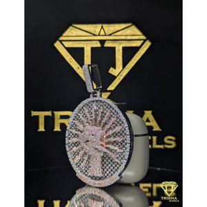 Pendentif tendance Arbre de Vie en diamant cultivé en laboratoire, en argent sterling 925, entièrement serti, collier rond luxueux par Trisha Jewels - Product Image 4