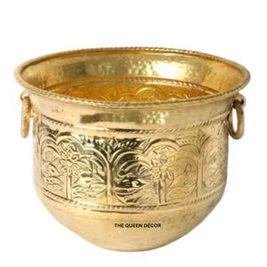 Pots dorés pour plantes, jardinières en laiton pour plantes d'intérieur et décoration de la maison, pot à fleurs doré, pot doré pour la décoration, jardinière dorée - Product Image 1