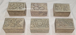 Soapstone Hand Carving Beautiful Jewelry <b>Box</b> Indian Exporter Of Stone Carving Jewelry Boxes For <b>Ramadan</b> And Eid Festival <b>Gifts</b> - Product Image 3