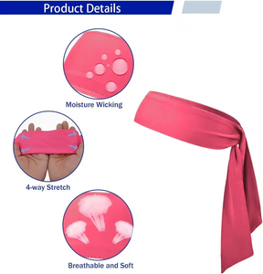 Bandeau de sport professionnel antidérapant et respirant pour la course, le yoga, la gym, le fitness et le tennis - Product Image 5