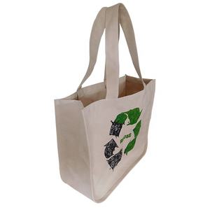 Promotional <b>Recycle</b> Symbol Cotton Canvas <b>Tote</b> Shopping <b>Bag</b> for Fresh Vegetable Unisex Grocery Carry Custom logo Printed <b>Bag</b> - Product Image 3