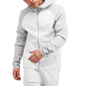 Sudadera con capucha de algodón polar de alta calidad con cremallera completa, personalizada con logo, para hombre, ideal para deporte, gimnasio y ropa urbana, venta al por mayor. - Product Image 5