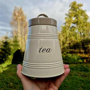 Conteneur de stockage alimentaire en métal, cylindre avec couvercle hermétique, compatible lave-vaisselle, design moderne minimaliste, cuisine, camping, fraîcheur - Product Image 2