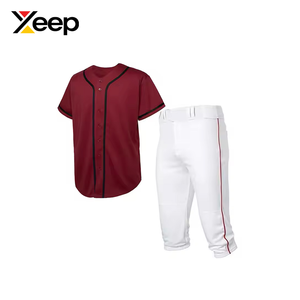 Uniforme de Béisbol Personalizado XEEP XC-BBU-46, Ropa Deportiva Transpirable, Impresión por Transferencia de Calor, 100% Poliéster, Diseño de Alta Calidad OEM - Product Image 4
