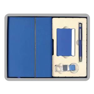 Ensemble cadeau d'affaires en cuir gaufré très demandé, stylo personnalisé, porte-clés, porte-cartes, cadeau promotionnel disponible au meilleur prix, Liviya - Product Image 1