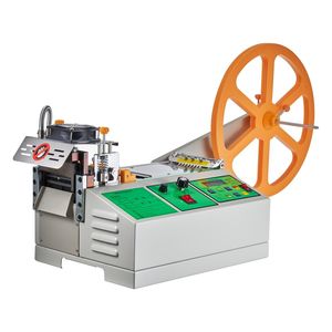 Macchina Automatica per Taglio Nastri con Display LCD e Temperatura Regolabile, per Taglio a Caldo e Freddo di Nastri e Cerniere - Product Image 1