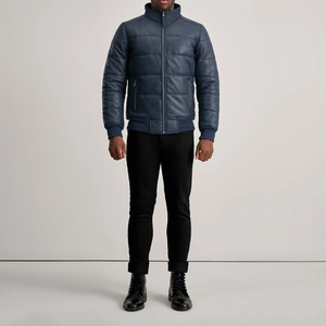 <b>Top</b> Quality Material Wholesale Price Full Zip Up Men <b>Leather</b> Jacket Hot Selling Custom Logo And Design In Best Price For Sale - Product Image 5