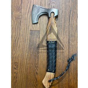 Light <b>Weight</b> Hunting & Camping Bearded Axe with Wood Handle Carbon Steel Blade-Durable Material for Wood Cutting & <b>Tree</b> Felling - Product Image 2