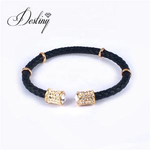 Pulsera Daisini con Cristales de <span class=keywords><strong>Swarovski</strong></span>, Chapada en Oro de 18K, Pulsera Única para Mujer - Product Image 1