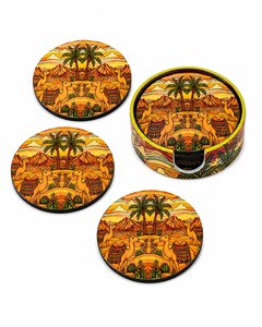 Premium MDF Enamel Coaster <b>Set</b> With <b>Waterproof</b> Surface For Home Dining Table Kitchen And Coffee Shop Use - Product Image 6