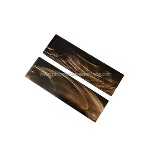 Écailles de corne de buffle de qualité supérieure pour poignées de couteau Forme naturelle de style animal fait à la main par Artisan Craft - Product Image 2