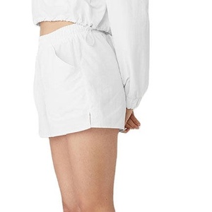 Custom Plain Streetwear Nylon Tracksuit Women's High Quality 2 Piece Set Lightweight Baggy Crop Windbreaker <b>Jacket</b> Track Suit - Product Image 2