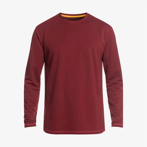 เสื้อยืดแขนสั้นผู้ชาย สีดำ ลายเรียบ แห้งเร็ว ทรงปกติ คอเต่า ผ้าถัก ผสมสแปนเด็กซ์/โพลีเอสเตอร์ ป้องกันการเป็นขุย - Product Image 5