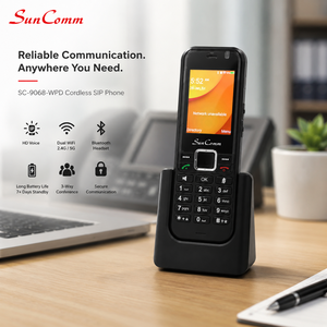 Teléfono IP Portátil SunComm SC-9068-WPD con WiFi Dual, Voz HD y Auriculares Bluetooth, Pantalla LCD a Color de 2.4 Pulgadas - Product Image 6