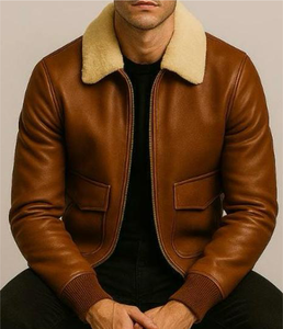 Chaqueta de Cuero para Hombre y Mujer, Nueva Moda, Cuello Alto, Logotipo Frontal, Invierno, Casual, Transpirable, Resistente al Viento - Product Image 4