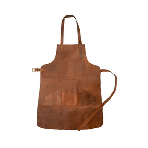 Tablier de cuisine/boucher sans manches en cuir de vachette pleine fleur, résistant à l'eau, en coton, de haute qualité, robuste et tendance, personnalisable, vente en gros - Product Image 5