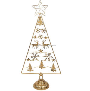Suministros para decoración del hogar sala de estar Venta caliente decoración jardín Navidad acabado dorado decoración del hogar Navidad - Product Image 3