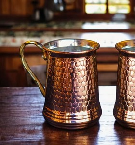 Tasse en cuivre avec poignée, design vintage, résistante à la chaleur, pour boire de la bière, idéale pour les fêtes, tasse à Mint Julep pour la maison, mariage, table - Product Image 5