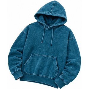 Sudadera con Capucha Vintage Lavada al Ácido al por Mayor para Hombre y Mujer, Unisex, de Forro Polar Grueso, Estilo Urbano, Fabricante de Ropa con Marca Personalizada - Product Image 5