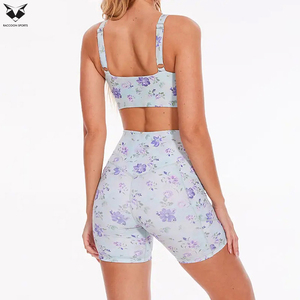 Conjunto Deportivo de Verano para Mujer, de la Mejor Calidad, con Estampado, Transpirable, de Alta Elasticidad, para Entrenamiento y Fitness - Product Image 5