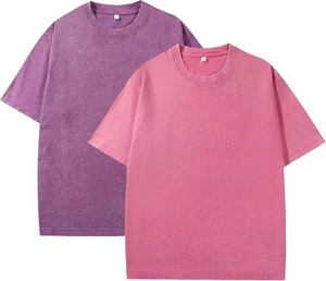 Camiseta Vintage con Lavado Ácido para Hombre, Estilo Oversize, Streetwear, Algodón Grueso, Logotipo Personalizado, Camiseta Lavada, Fabricación OEM, Venta al Por Mayor - Product Image 6