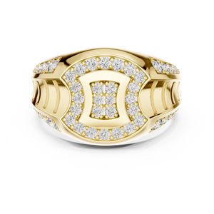 Anillo de Compromiso de Diamantes Cultivados en Laboratorio Moderno y de Lujo ZAWO HOUSE para Mujer |   Anillo de boda de diseño elegante y llamativo - Product Image 2