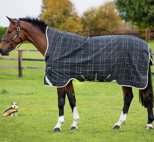 Couverture imperméable Oxford pour cheval, doublée polaire, toutes saisons, pour l'extérieur, avec 4 sangles de fixation, col standard et rabat de queue - Product Image 5
