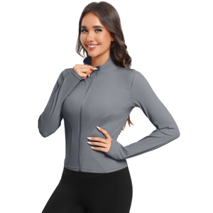 2026 Women Long Sleeve Fitness Training Jacket Breathable Stretch Activewear For Gym Running Workout Yoga <b>Pilates</b> - Product Image 5