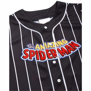 Camiseta de Béisbol Sublimada Transpirable para la Liga Juvenil, Nombre y Número Personalizados, Uniforme con Botones Completos para Equipos de Béisbol Juveniles - Product Image 5