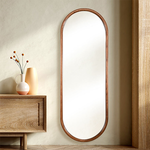 Floor Full Body Wall Mirror Full Length Irregular <b>Framed</b> Mirror for Bedroom - Product Image 4
