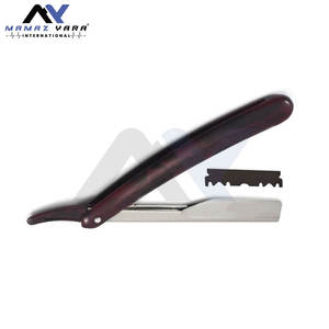 Navaja de afeitar de plástico Multi / Mehroon personalizada para salón, con mango de color y logotipo OEM, opciones de mango recto - Product Image 5