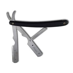 Porte-lames de rasoir pliable en acier inoxydable pour rasoirs de barbier à lame droite - Product Image 2