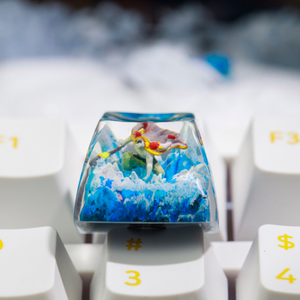 Keycaps Artisanat Forêt Mystique, Keycaps Artisanat Personnalisé, Keycaps Anime Mignons, Keycaps Verts, Ensemble de Keycaps, Keycaps en Bois - Product Image 4