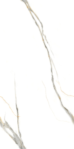 Carreaux de sol en porcelaine brillante 600x1200mm, motif marbre blanc, texture imitation pierre polie, antibactériens, antidérapants, pour salle de bain - Product Image 2