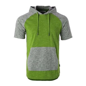 Oferta Especial: Sudaderas con Capucha de Felpa Bordadas de Manga Corta para Hombre, Corte Regular, 100% Algodón, Diseño Sólido, Transpirables, para Verano - Product Image 4