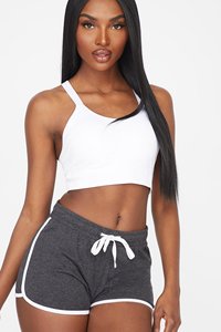 Conjunto Deportivo de 2 Piezas para Mujer, Top Corto y Pantalones Cortos de Camuflaje por Encima de la Rodilla, Ropa Deportiva para Gimnasio y Yoga, Transpirable, Tejido de Spandex y Poliéster - Product Image 3