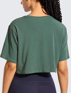 Camisetas Cortas de Estilo Oversize para Mujer, para Uso Casual, Hechas en Fábrica, Precios Económicos, Camiseta Corta Personalizada para Mujer, Servicio OEM - Product Image 2