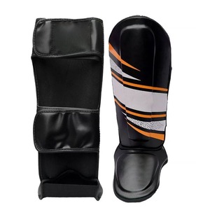 Espinilleras de Boxeo MMA de Cuero Ligeras con Cierre de Cordones - Product Image 1