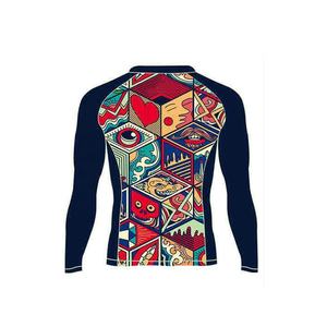 <b>MMA</b> <b>Rash</b> <b>Guard</b> Design Your Own Sublimation Compression Shirt Bjj Rashguard Custom Printed T-shirt - Product Image 4