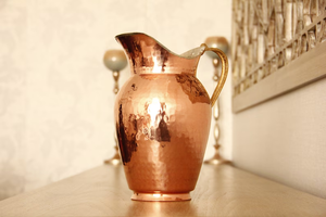 Superior Quality Eco-Friendly Copper <b>Water</b> <b>Kettles</b> Includes 1 <b>Water</b> Pitcher 1.5L Modern Elegant Hammered Design Party Customized - Product Image 5