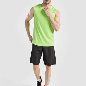 Men's Workout Gym Tank <b>Top</b> Custom Stretch Breathable 100% Cotton Washed Sports Muscle USA Size Custom Logo - Product Image 2