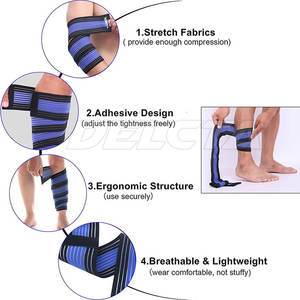 Bandes de genou en matériau durable, marque privée, équipement de musculation, bandes de genou personnalisées - Product Image 4