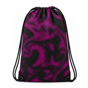 Mochila Morada con Cordón Ajustable y Estampado de Camuflaje Negro, Bolsa Deportiva de Poliéster Unisex Ligera y de Gran Capacidad - Product Image 2