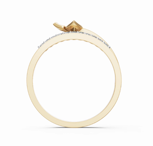 Anillo de diamantes Lumiere con un peso total de 0.240 quilates, engastado con 12 diamantes brillantes para un aspecto radiante y sofisticado. - Product Image 4