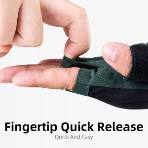 Gants de sport d'hiver unisexes pour hommes et femmes, respirants, à séchage rapide, demi-doigts, avec rembourrage en gel anti-vibrations pour le cyclisme et la course - Product Image 2